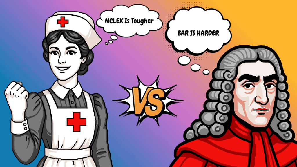 is the bar exam harder than nclex